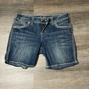 Silver Jean shorts